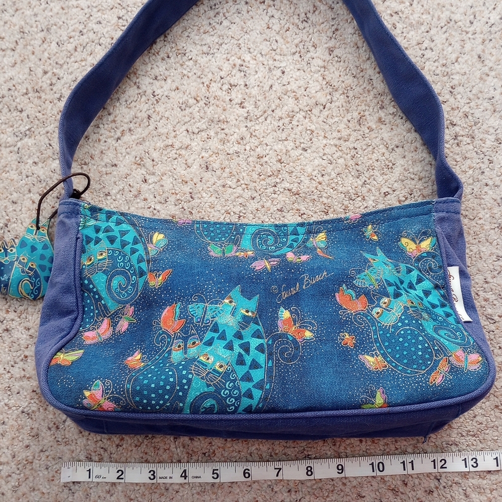 Laurel Burch Blue Cat Purse - Picture 6 of 10